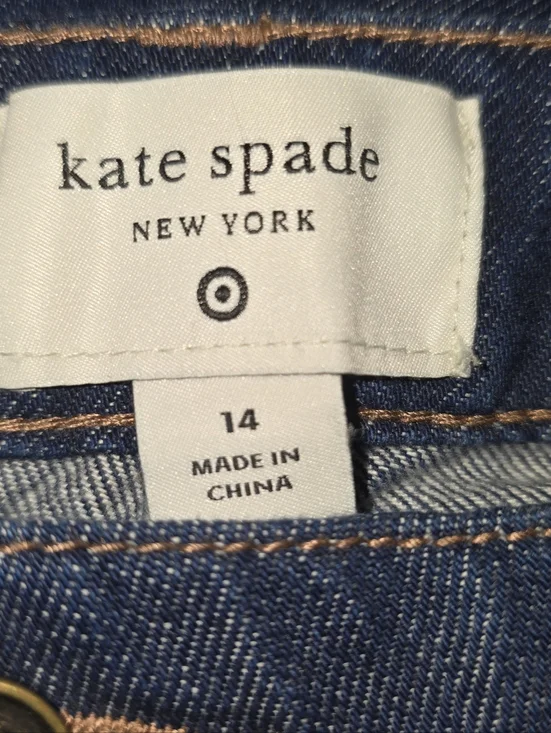 kate spade Dark Blue Relaxed Cuffed Jeans - Picture 3 of 3